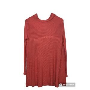 We the free Orange Rust Long Sleeve Cowl Neck/ Turtle Neck Sweater Size XS
